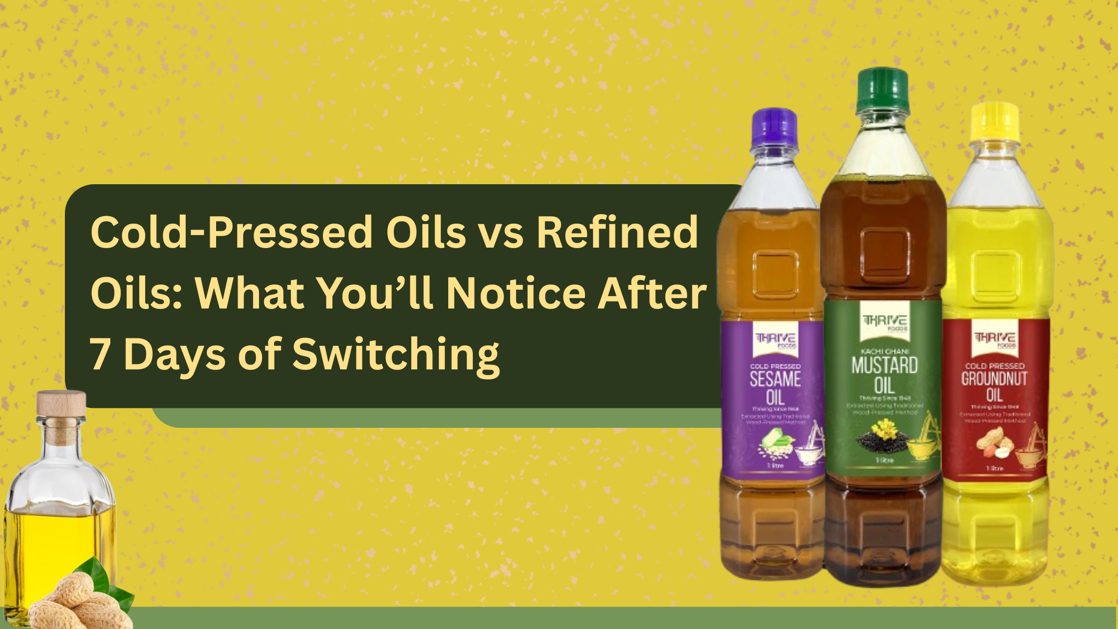 Thrive foods cold pressed oil