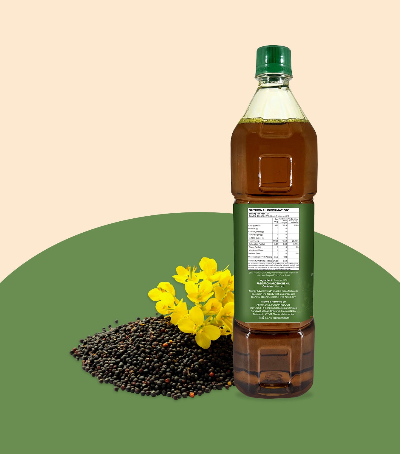 Thrive Kachi Ghani Mustard Oil 1 Ltr