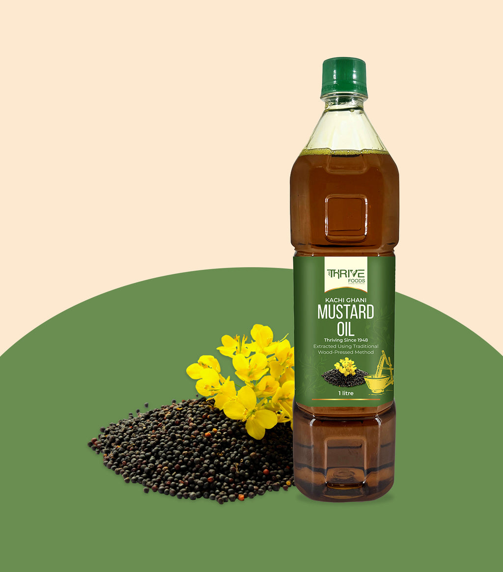 Thrive Kachi Ghani Mustard Oil 1 Ltr