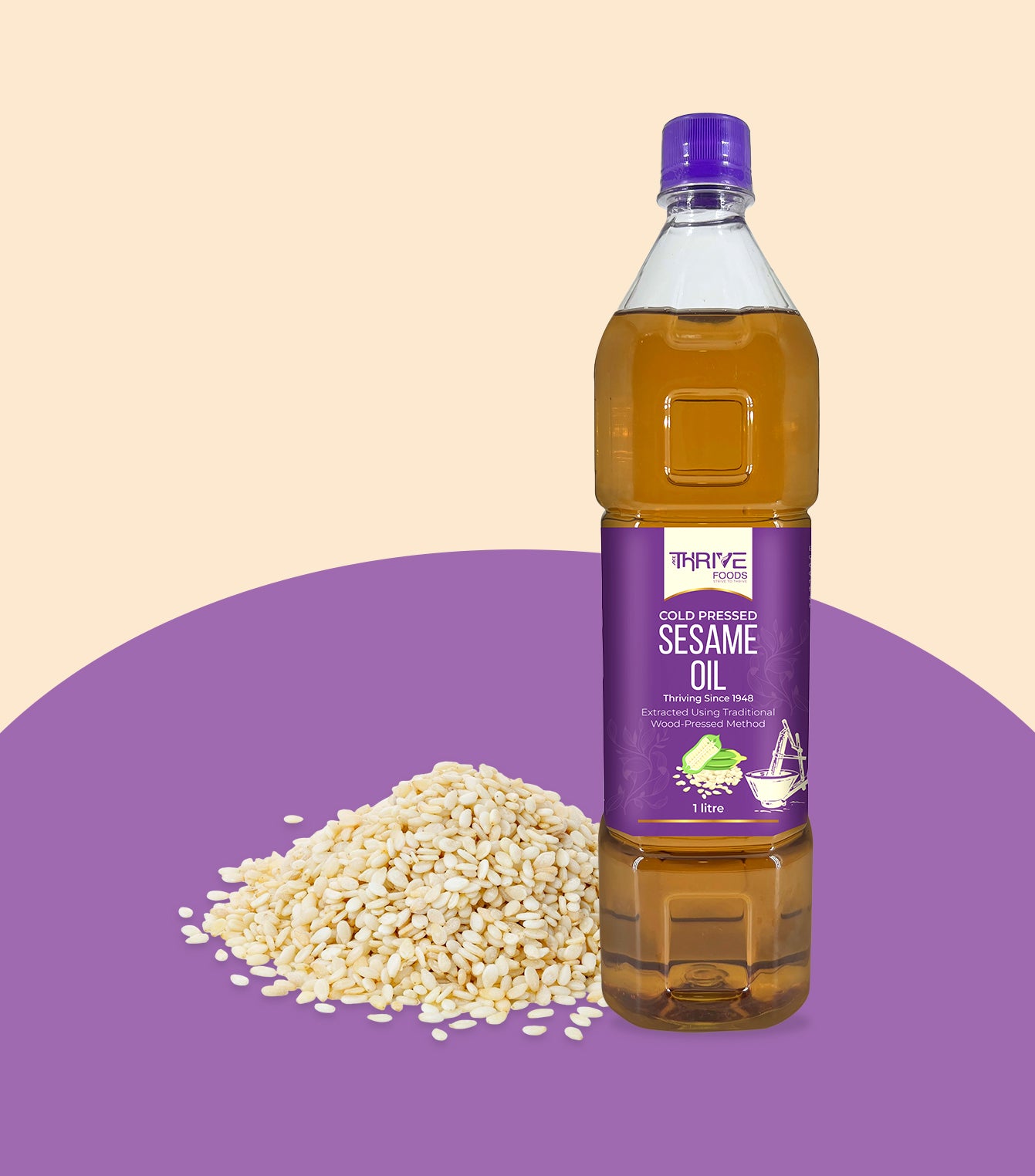 Thrive Cold Pressed Sesame Oil 1 Ltr