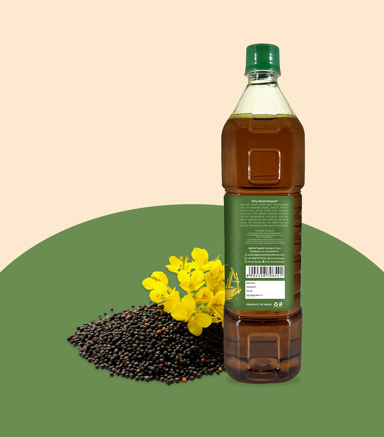 Thrive Kachi Ghani Mustard Oil 1 Ltr