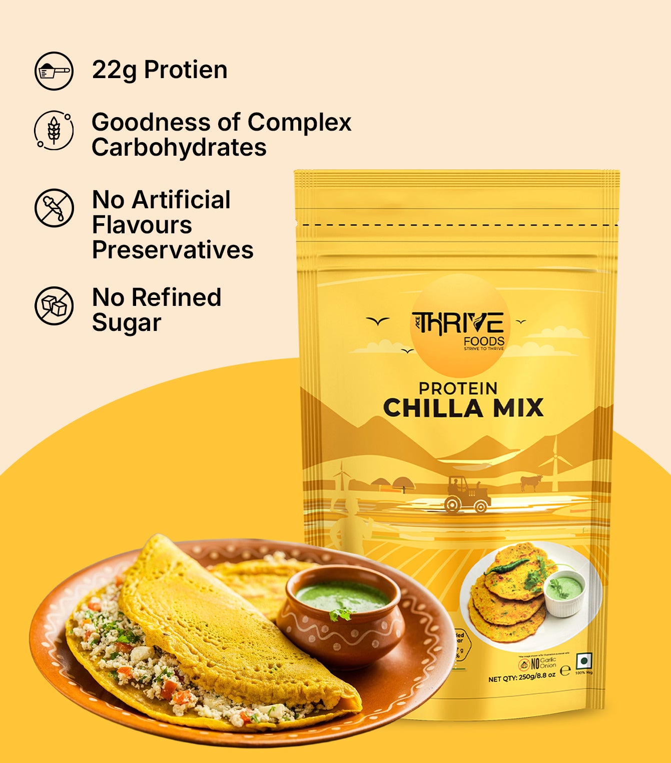 Thrive Protein Chilla Mix 250 g