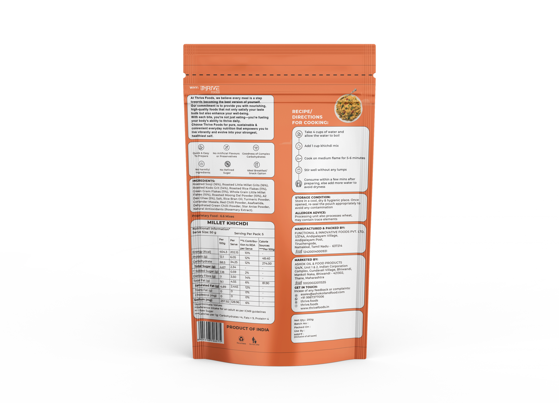 Thrive Millet Khichdi Mix 250 g